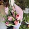 Pomo tulipanes rosas